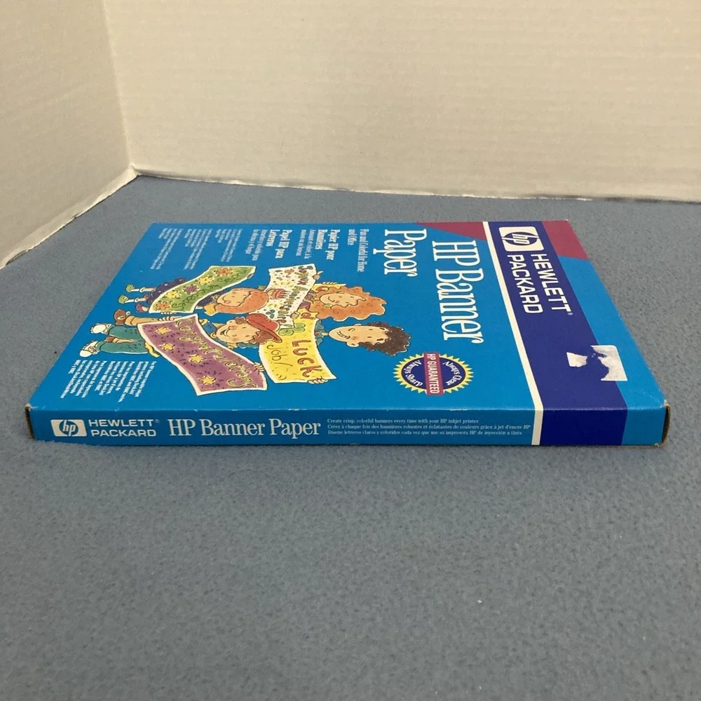 NIB HP Banner Paper for Inkjet‎ Printers - Make Your Own Banners - 100 Sheets